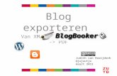 Blog exporteren
