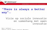 Visie Op Sociale Innovatie & Open Innovatie Bij Ridley