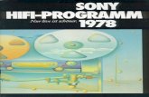 Sony Hifi 1978 De