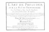 Hotteterre - L'Art de Preluder... Op.7
