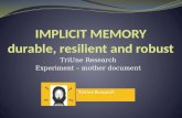 TriUne Research Experiment – mother document. TriUne Research THE BEGINNING Ap Dijksterhuis en Malcolm Gladwel Als 95 % onbewust, dan waarom de focus.