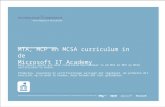Deze sheets geven aan welk curriculum beschikbaar is om MTA en MCP en MCSA certificaten te halen. Producten, eLearning en certificeringen wijzigen met.