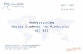KNVI - O&O 18 juni 2015 Ondersteuning Master Studenten en Promovendi bij ISS Saskia Scheffer, informatiespecialist Universiteitsbibliotheek EUR/ISS (met.