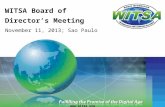 WITSA Board of Director’s Meeting November 11, 2013; Sao Paulo .
