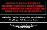 Aspirante a Magister: Omar Andres Valencia Gutierrez Dirigida por: Ph.D German A. Giraldo Programa de Maestria en Quimica Universidad del Quindío Abril.