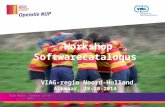 Workshop Softwarecatalogus  VIAG- regio Noord -Holland Alkmaar, 29-10-2014
