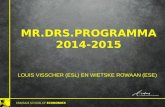 Mr.drs.programma  2014-2015