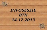 INFOSESSIE BTH 14.12.2013