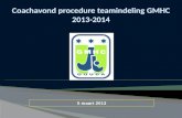 Coachavond procedure teamindeling GMHC 2013-2014
