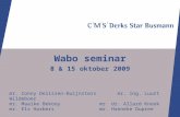 Wabo seminar 8 & 15 oktober 2009