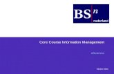 Core Course Information Management