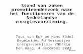 Stand van zaken promotieonderzoek naar het functioneren van de Nederlandse energievoorziening.