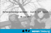 Arbeidsmigranten: lust of last 30 sep 2011