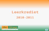 Leerkrediet 2010-2011
