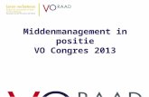 Middenmanagement in positie VO Congres 2013
