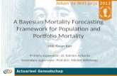 A Bayesian Mortality Forecasting Framework for Population and Portfolio Mortality