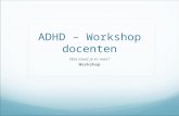 ADHD – Workshop docenten