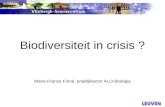 Biodiversiteit in crisis ?
