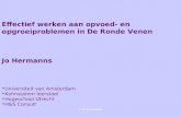 Effectief werken aan opvoed- en opgroeiproblemen in De Ronde Venen Jo Hermanns