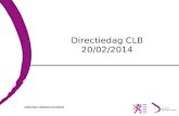 Directiedag CLB 20/02/2014