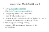 september MedMec01 les 3