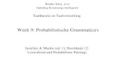 Week 9: Probabilistische Grammatica's