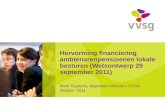 Hervorming financiering ambtenarenpensioenen lokale besturen (Wetsontwerp 29 september 2011)
