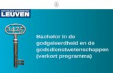 Bachelor in de godgeleerdheid en de godsdienstwetenschappen (verkort programma)