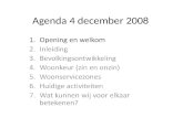 Agenda 4 december 2008