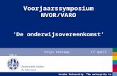 Voorjaarssymposium NVOR/VARO ‘De onderwijsovereenkomst’