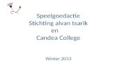 Speelgoedactie Stichting alvan tsarik en  Candea College Winter 2013
