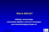 Wat is MGUS?