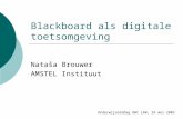 Blackboard als digitale toetsomgeving
