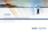 MSP Procurement tool of partnership?