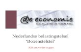 Nederlandse belastingstelsel ‘ Boxenstelstel ’