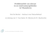 Problematiek van nitraat  in en rond natuurgebieden  in Vlaanderen