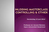 inleiding masterclass  controlling &  ethiek