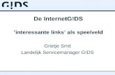 De InternetG!DS ‘ interessante links’ als speelveld