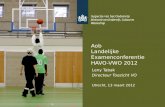 Aob Landelijke Examenconferentie HAVO-VWO 2012