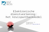Elektronische dienstverlening: het kruispuntbankmodel