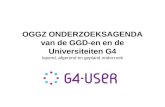 OGGZ ONDERZOEKSAGENDA van de GGD-en en de Universiteiten G4 lopend, afgerond en gepland onderzoek