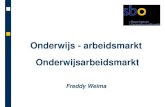 Onderwijs - arbeidsmarkt  Onderwijsarbeidsmarkt Freddy Weima