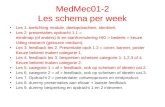MedMec01-2  Les schema per week