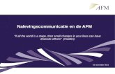 Nalevingscommunicatie en de AFM