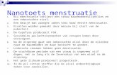 Nanotoets menstruatie
