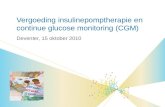 Vergoeding insulinepomptherapie en  continue glucose monitoring (CGM)