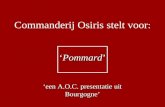 Commanderij Osiris stelt voor :