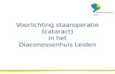 Voorlichting staaroperatie  (cataract)  in het Diaconessenhuis Leiden