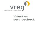 V-test en servicecheck