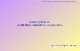HOOFDSTUK IX:  nucleofiele substitutie en eliminatie